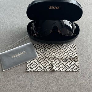 Vintage Versace Shield Gradient Sunglasses